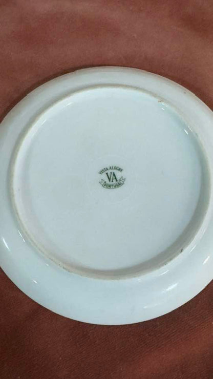 Prato Decorativo de Caça "Perdiz" em Porcelana com Grinalda