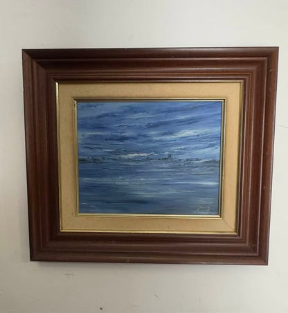 Pintura Original a Óleo "Marinha" (1985) - Teixeira
