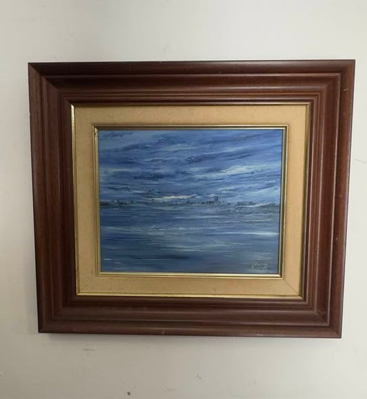 Pintura Original a Óleo "Marinha" (1985) - Teixeira