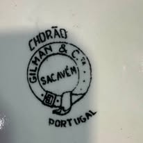 Terrina com Prato Sacavém – Decoração Estátua Preto e Branco