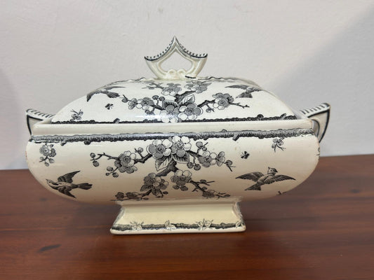 Terrina Faiança Crab Blossom 1883 - Grove & Stark / Gerbing & Stephan