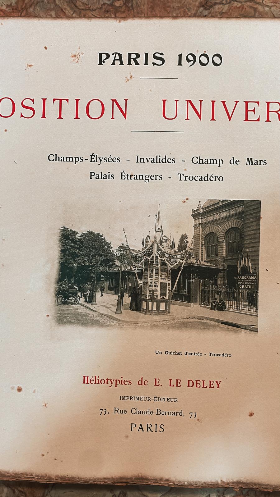 Livro original da Exposição Universal de Paris 1900 – E. Le Deley