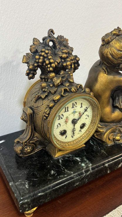 Table Clock Art Bronze – Classic Sculpture