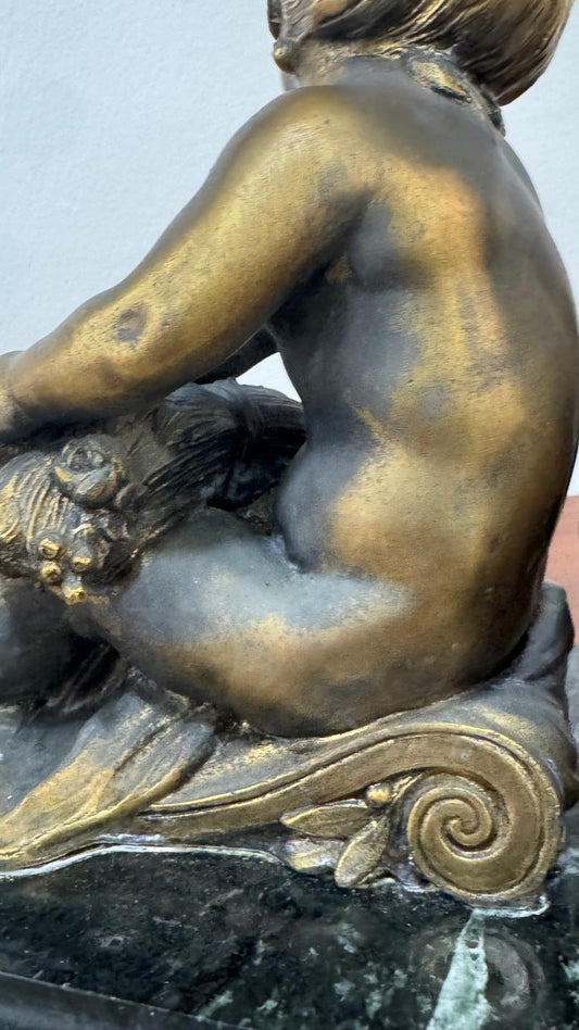 Table Clock Art Bronze – Classic Sculpture