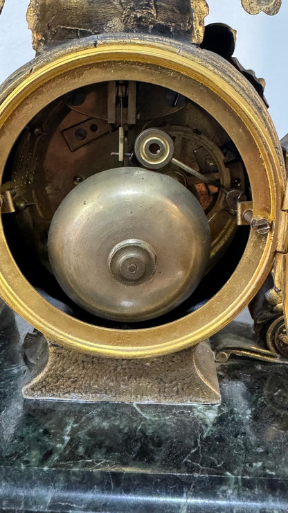 Table Clock Art Bronze – Classic Sculpture