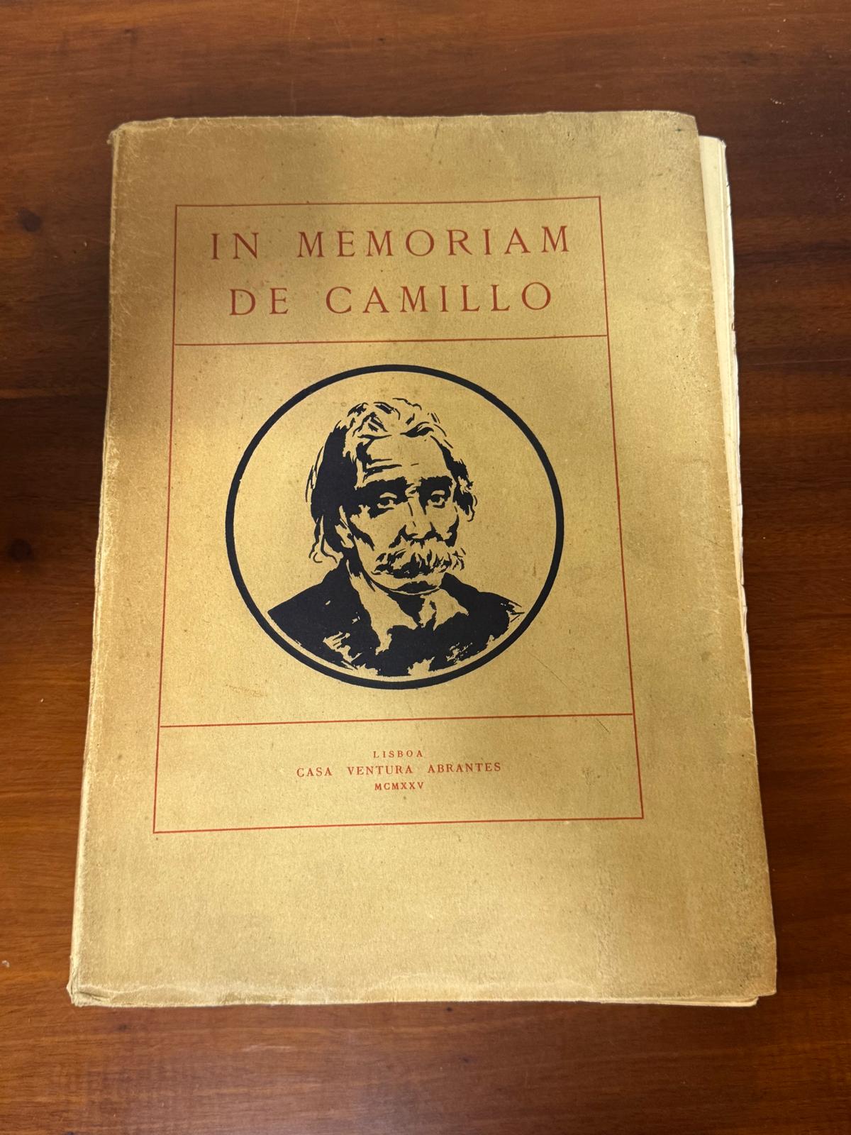 In Memoriam de Camillo - Edição 1925 - Camilo Castelo Branco - Livro Raro