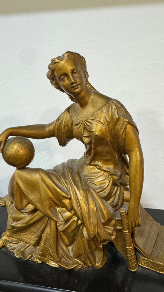 Antique French Fireplace Clock – 19th Century