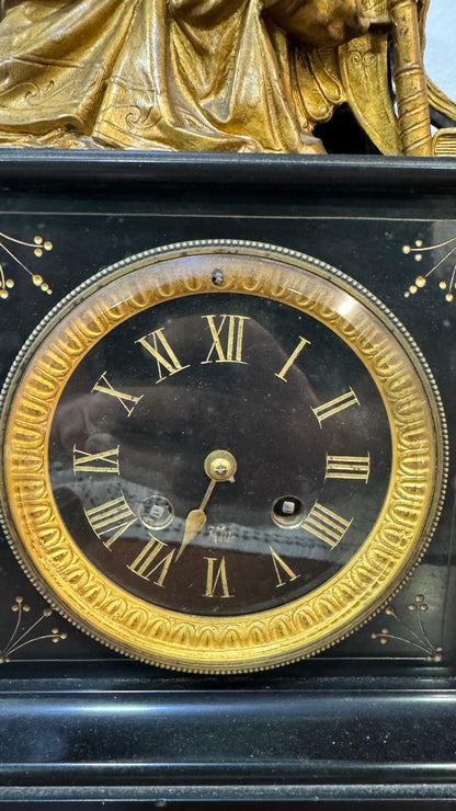 Antique French Fireplace Clock – 19th Century