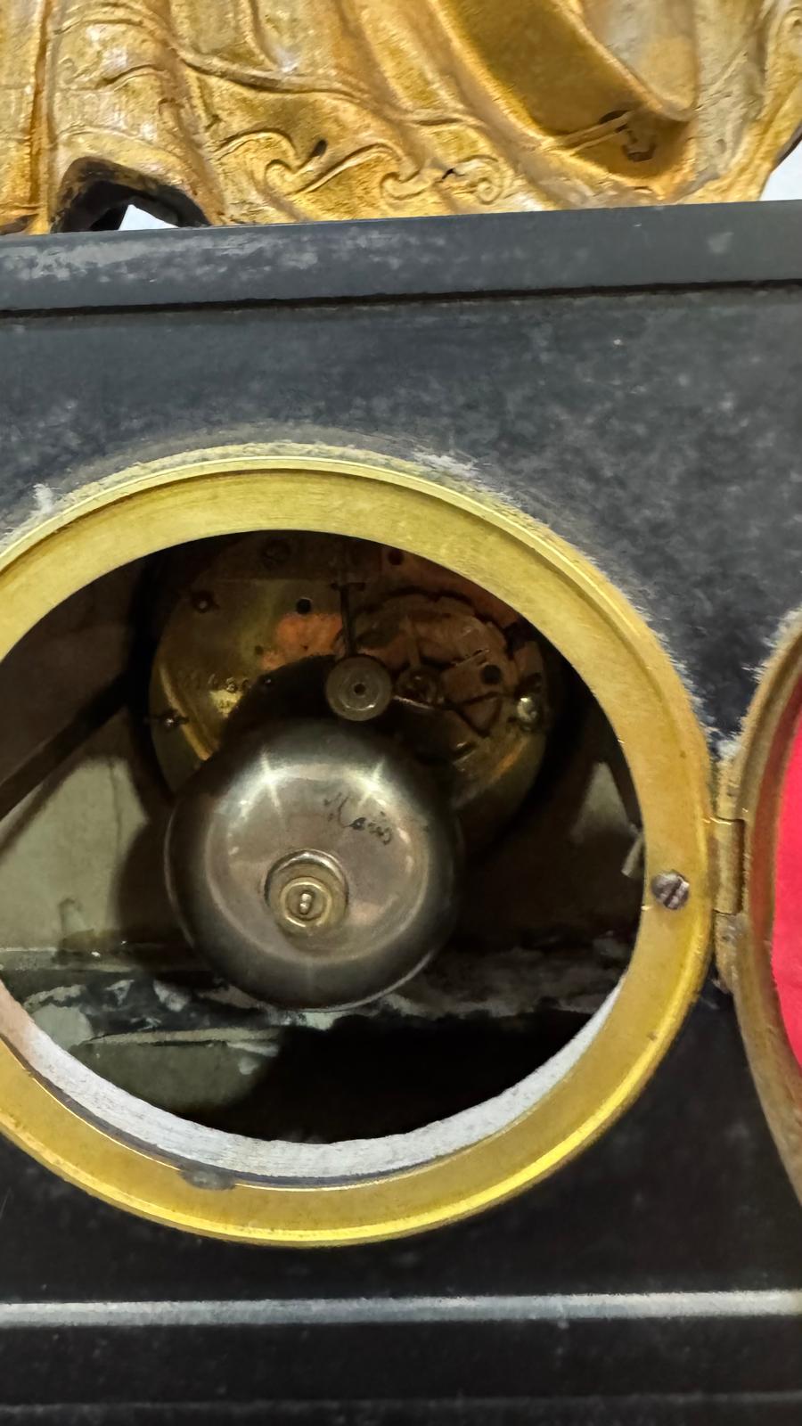 Antique French Fireplace Clock – 19th Century