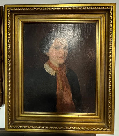 Retrato a Óleo de Adelaide Lippens – Escola Flamenga – c. 1820–1860