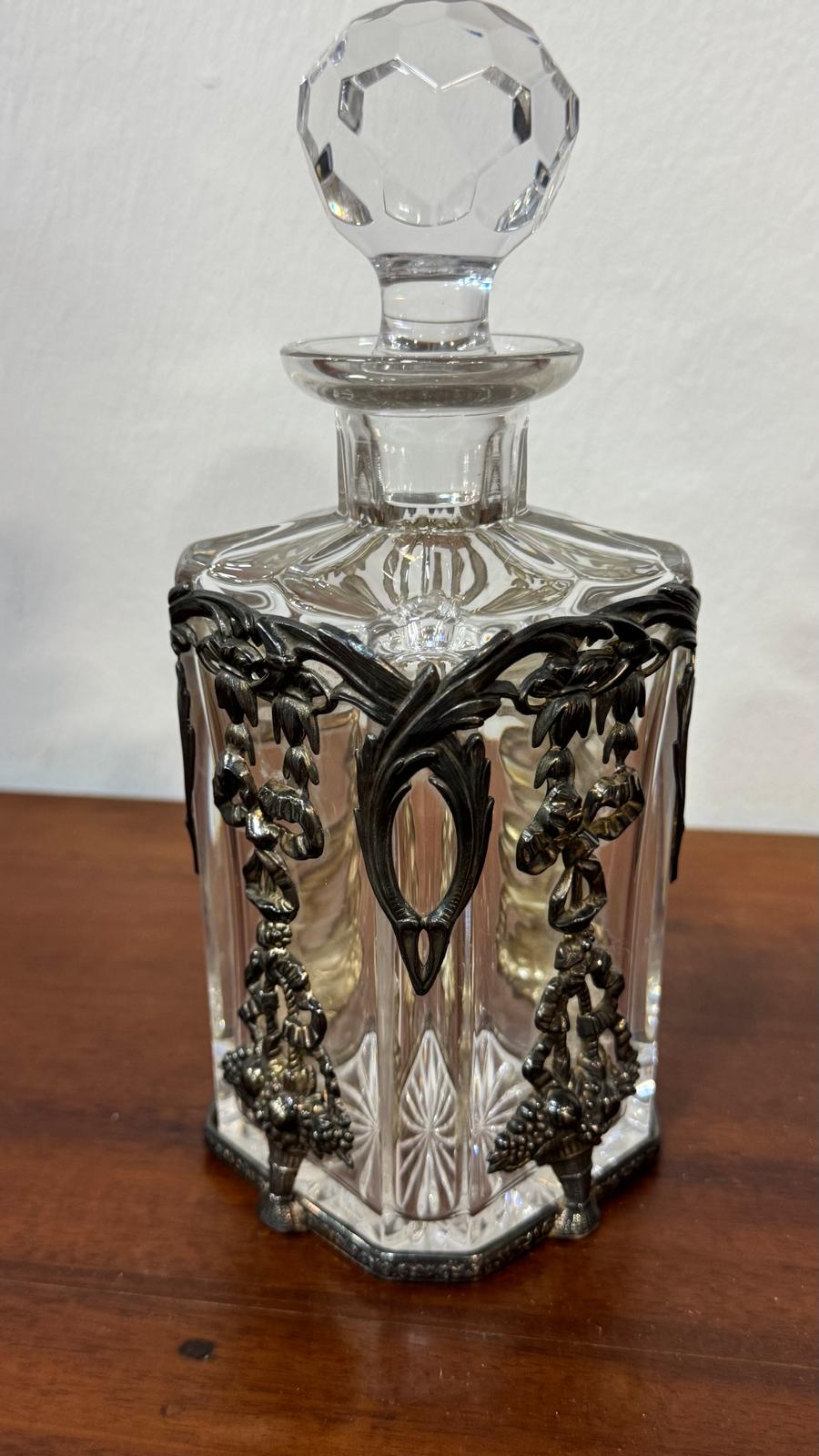 Decanter Vintage Topázio em Cristal Atlantis com Colarinho