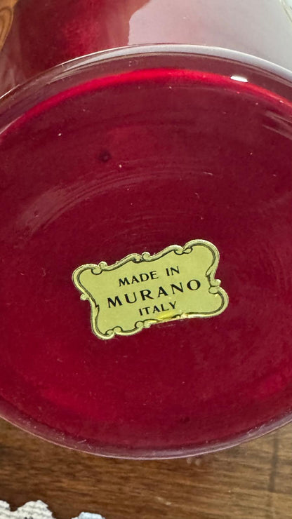 Murano Art Glass Vase – Bohemian/Venetian Style | Vintage Piece