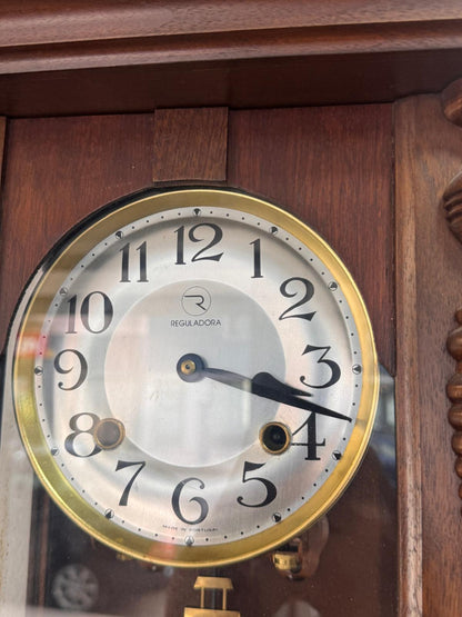 Antique Wall Clock REGULATOR – Carved Wood | Decorative and Functional Piece