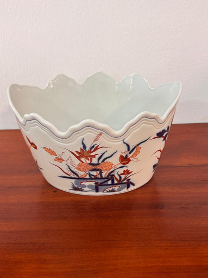 Vista Alegre Decorative Cup – Imari Collection | Portuguese Porcelain with Scalloped Rim