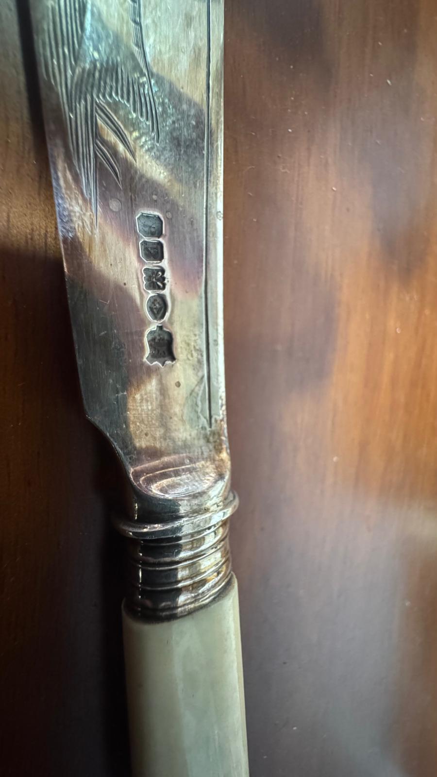 Faqueiro Antigo para Peixe – Século XIX / Início do Século XX