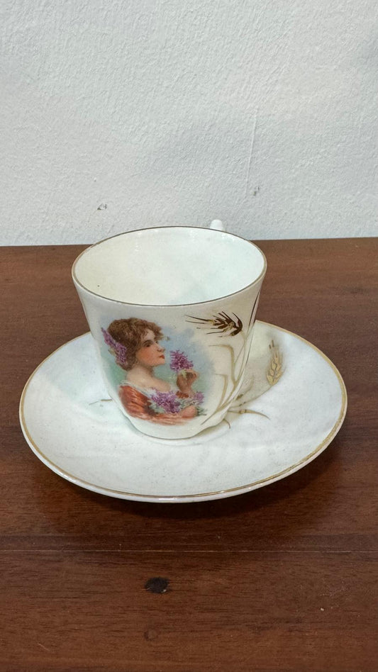 Vista Alegre Teacup – Stork Mark | Antique and Collectible Item