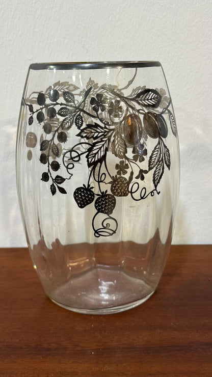 Sterling Silver Pitcher with Floral Carvings – Marked “STERLING”