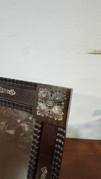 Antique Portuguese Table Frame in Sterling Silver (30 x 25 cm) – Art and Elegance of the 1920s