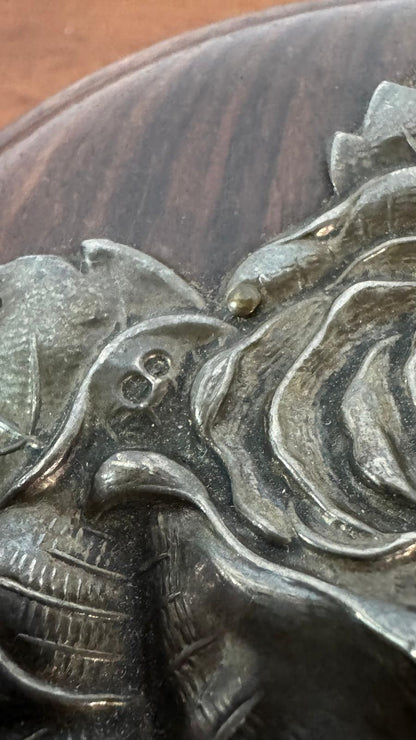 Caixa de Coleção em Pau Santo com Aplicação de Prata – Portugal (Séc. XX)