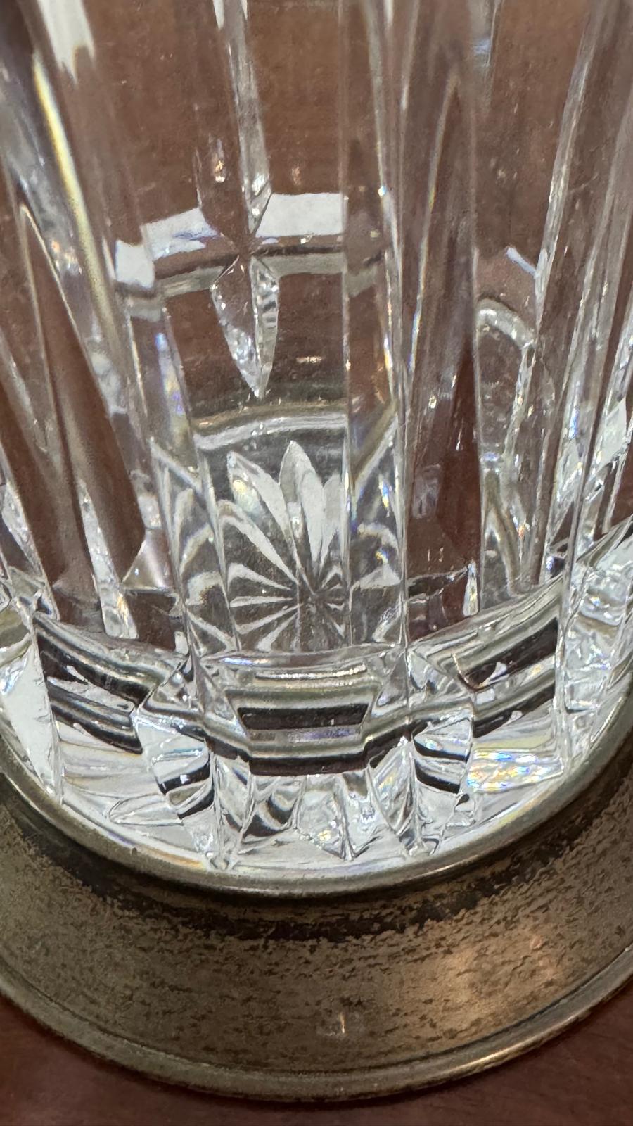 Jarra de Cristal Atlantis com Prata – Elegância Portuguesa