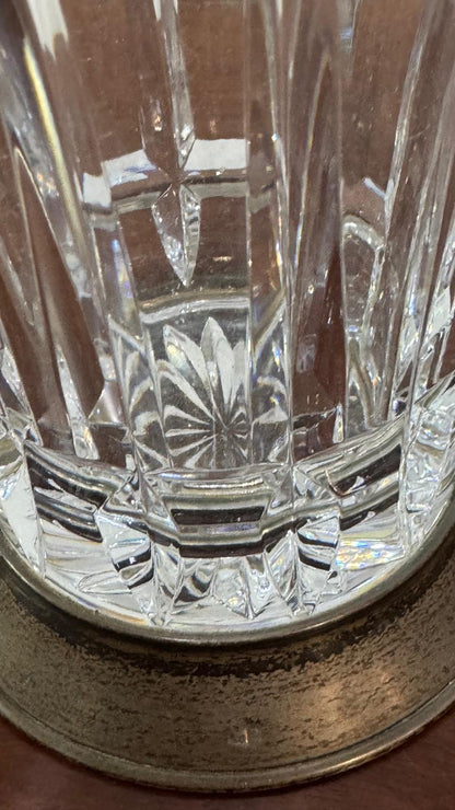 Jarra de Cristal Atlantis com Prata – Elegância Portuguesa