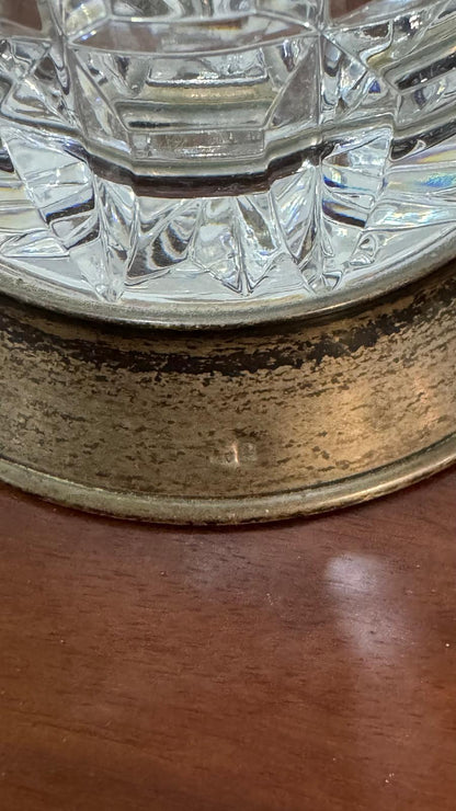 Jarra de Cristal Atlantis com Prata – Elegância Portuguesa