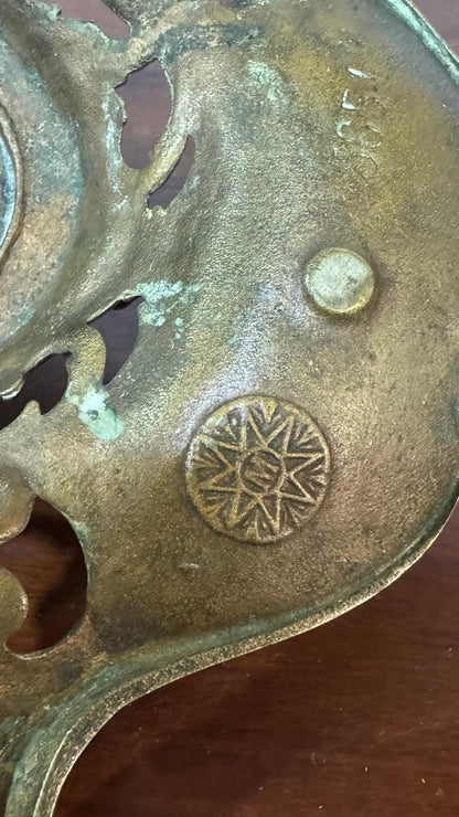 Tinteiro Antigo em Latão – Século XIX