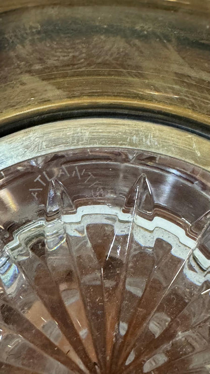 Jarra de Cristal Atlantis com Prata – Elegância Portuguesa