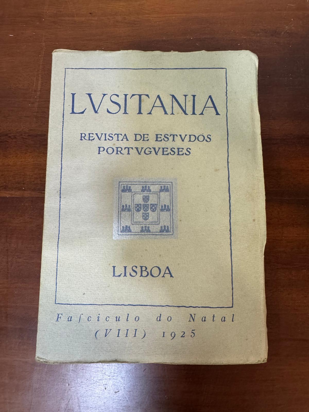 Lusitania - Revista de Estudos Portugueses 1925 - Fascículos VII e VIII - Publicação Histórica Rara