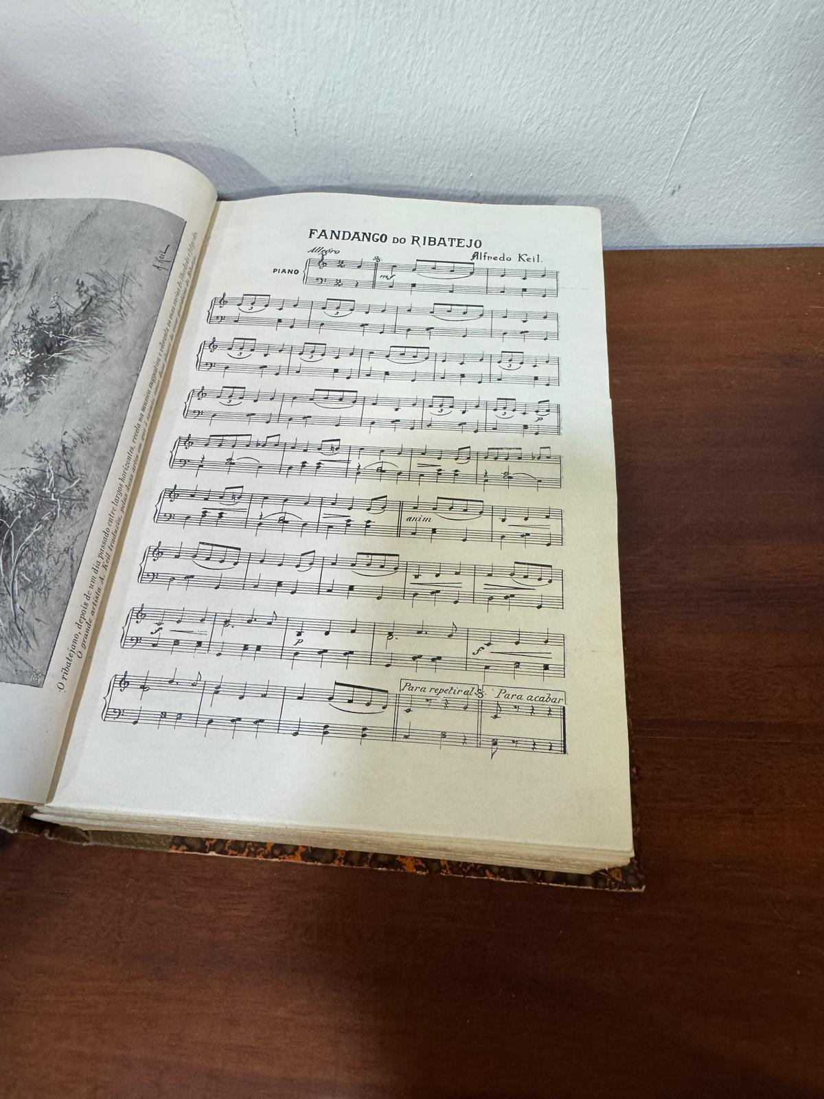 Fandango do Ribatejo 1905 - Música para Piano - Alfredo Keil - Partitura Antiga Rara