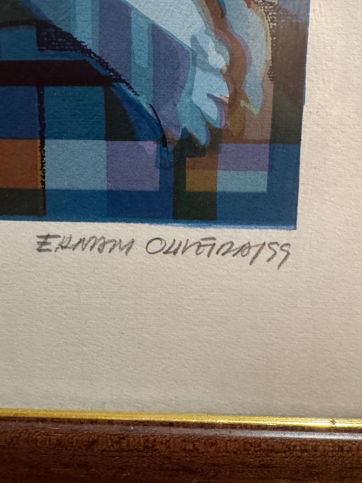 Serigrafia Evaristo Quintas - Composição Arquitetónica, 1999