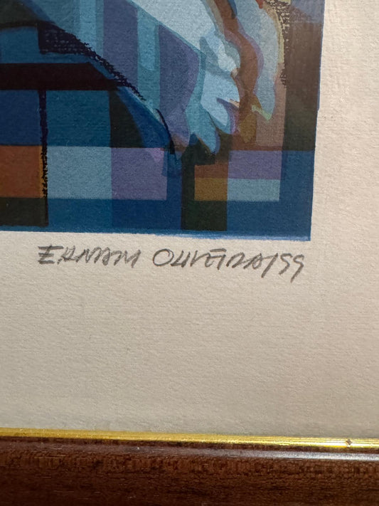 Serigrafia Evaristo Quintas - Composição Arquitetónica, 1999