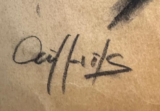 Caffuts - Desenho Original "Figura Sentada"