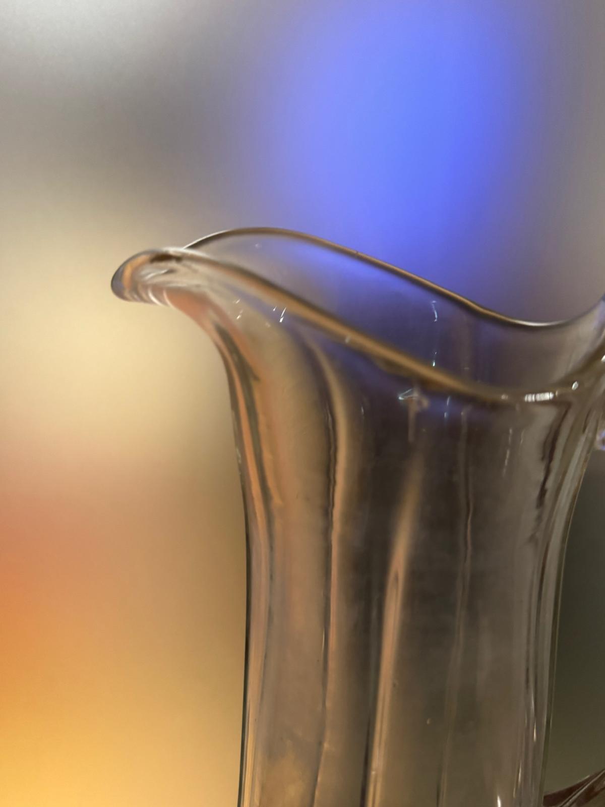 Jarra Trauliteira Vidro Transparente com Três Pés - Vintage Português