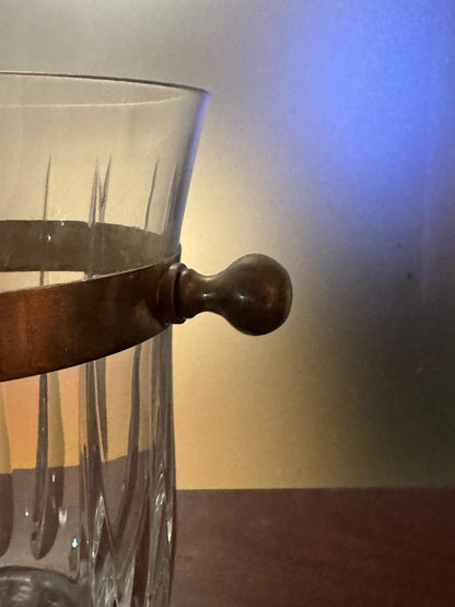 Balde de Gelo Baccarat em Cristal - Alça Prateada - Século XX