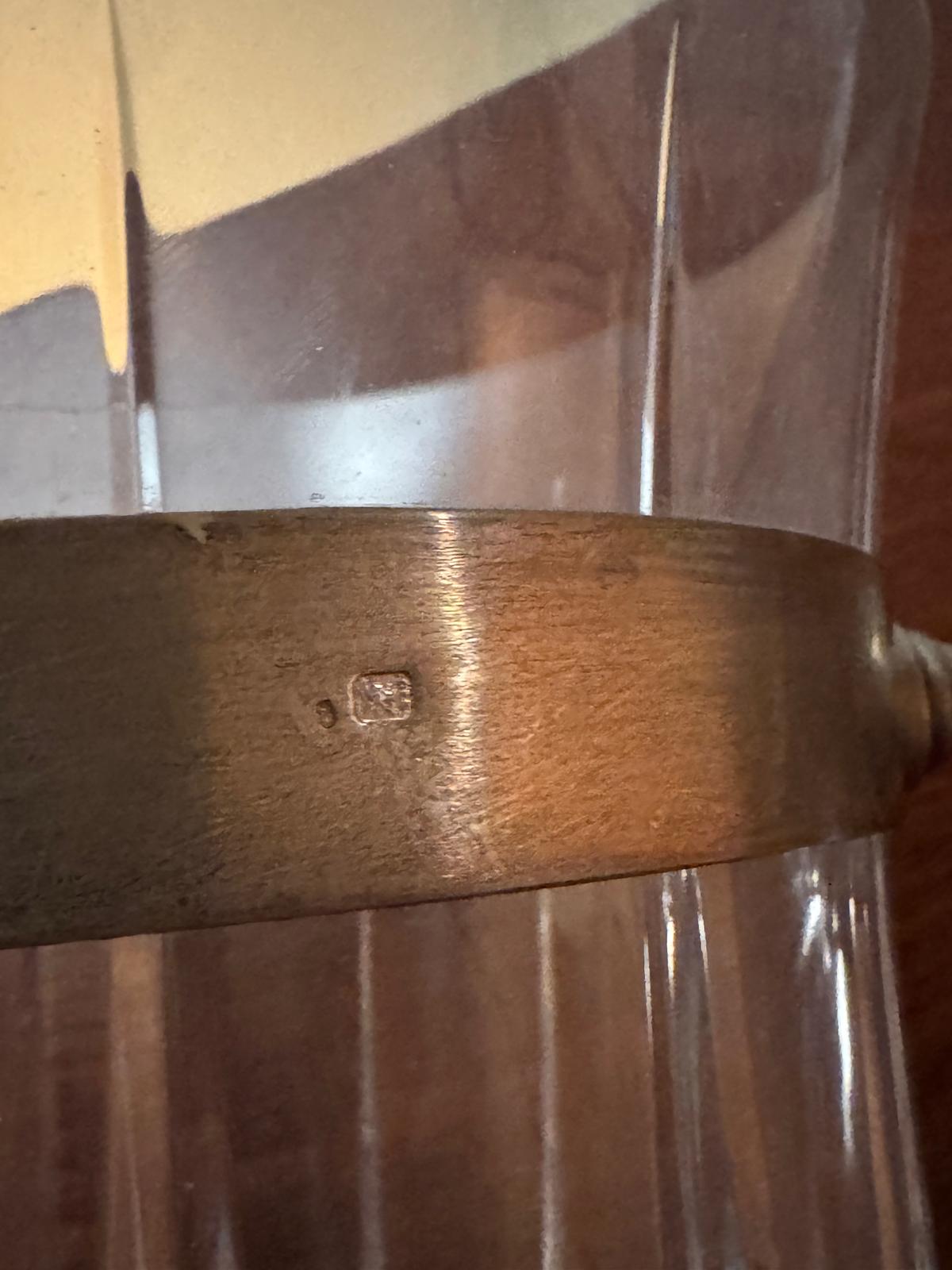 Balde de Gelo Baccarat em Cristal - Alça Prateada - Século XX