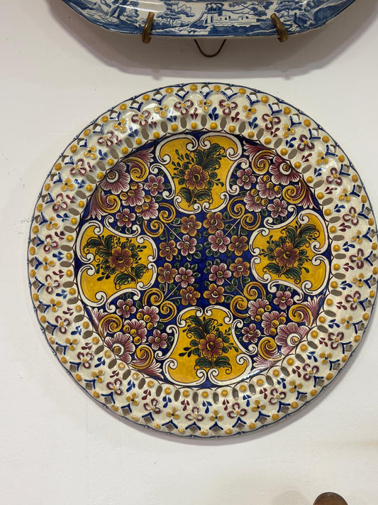 Prato Decorativo Faianças Soares dos Reis - F. Braga Gaia Nº 110/8