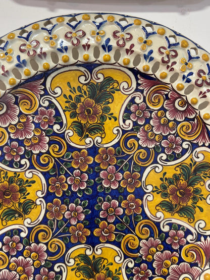 Prato Decorativo Faianças Soares dos Reis - F. Braga Gaia Nº 110/8