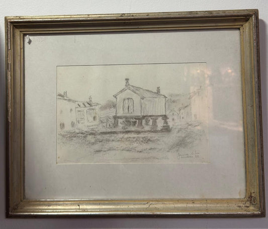 Jaime Silva - Desenho a Carvão Douro, 1981