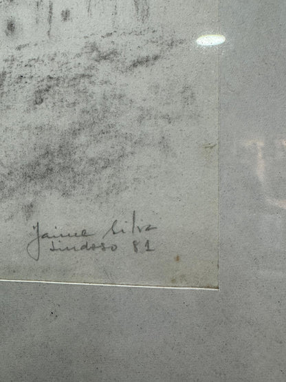Jaime Silva - Desenho a Carvão Douro, 1981