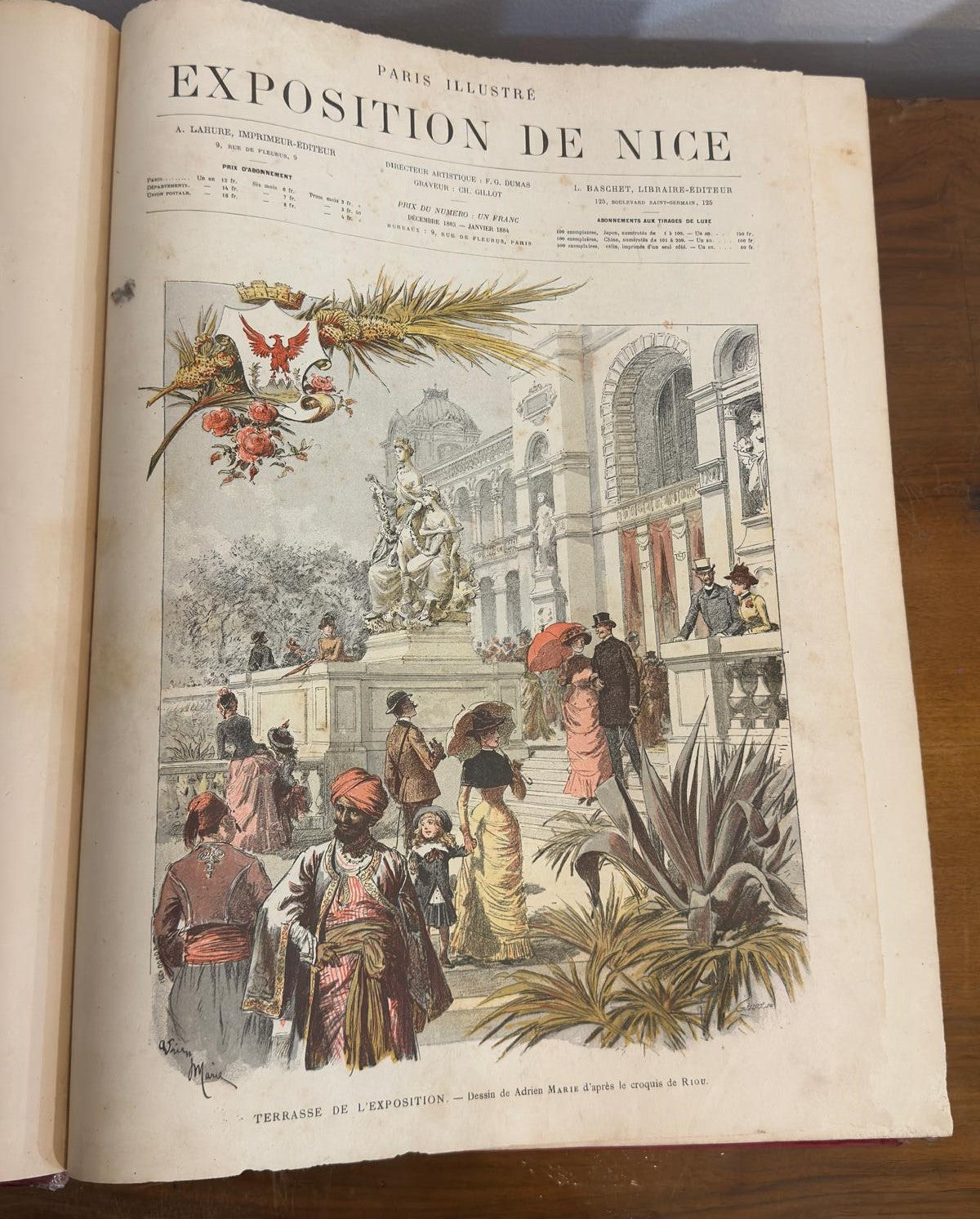 Exposition de Nice - Livro Antigo Ilustrado (1884)