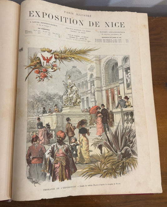 Exposition de Nice - Livro Antigo Ilustrado (1884)