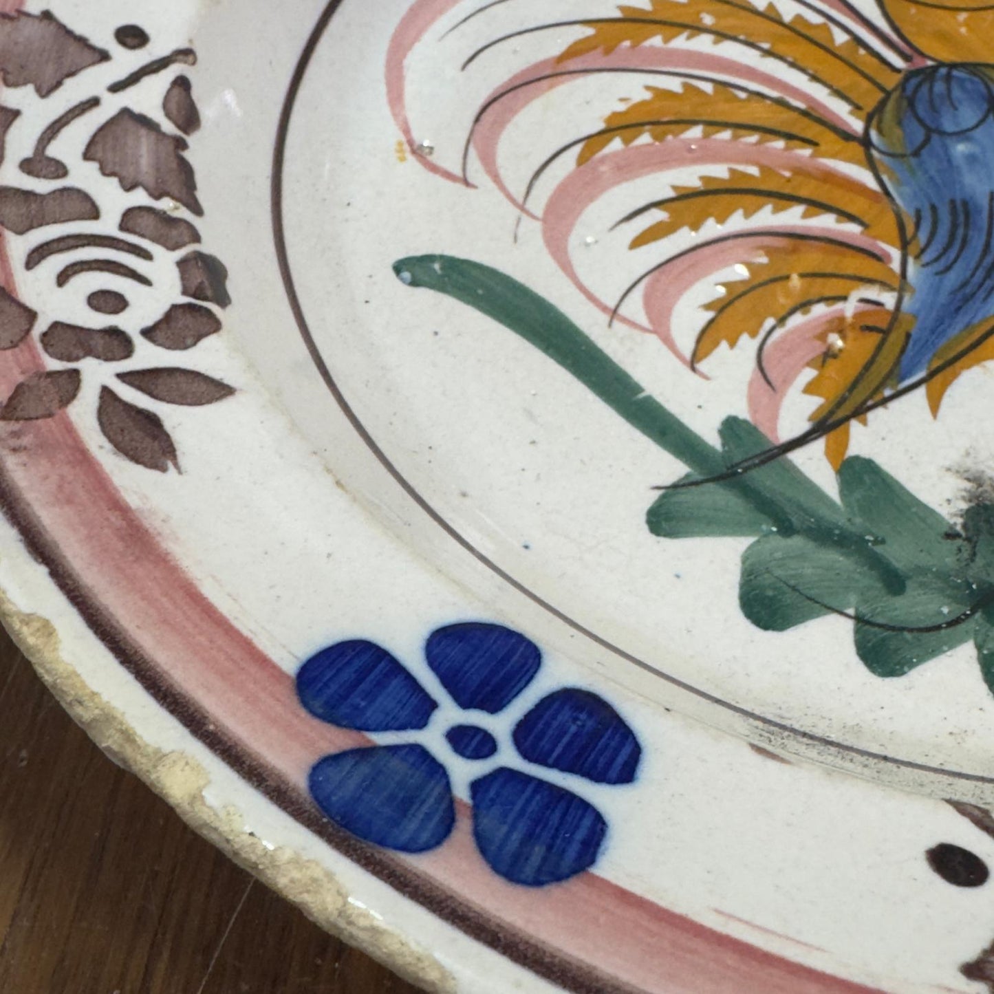 Prato Tradicional Português com Galo de Barcelos - Cerâmica Antiga