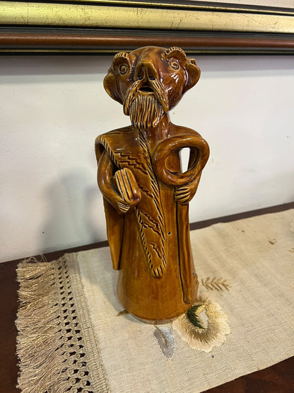 Escultura em Barro Vidrado "São Pedro" por Júlia Ramalho (Figurado de Barcelos)