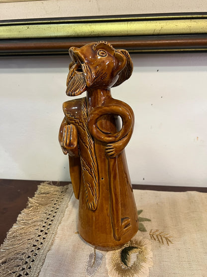 Escultura em Barro Vidrado "São Pedro" por Júlia Ramalho (Figurado de Barcelos)
