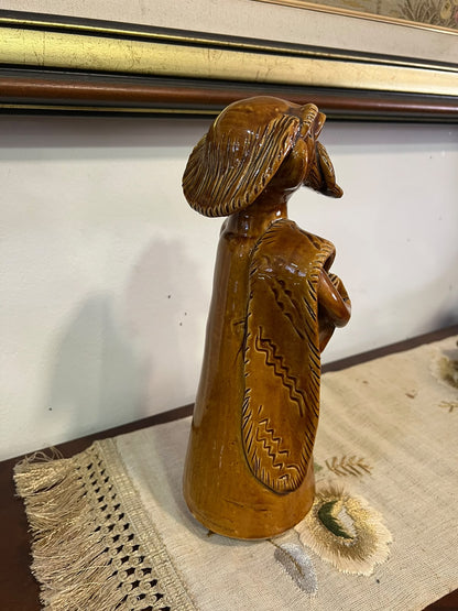 Escultura em Barro Vidrado "São Pedro" por Júlia Ramalho (Figurado de Barcelos)