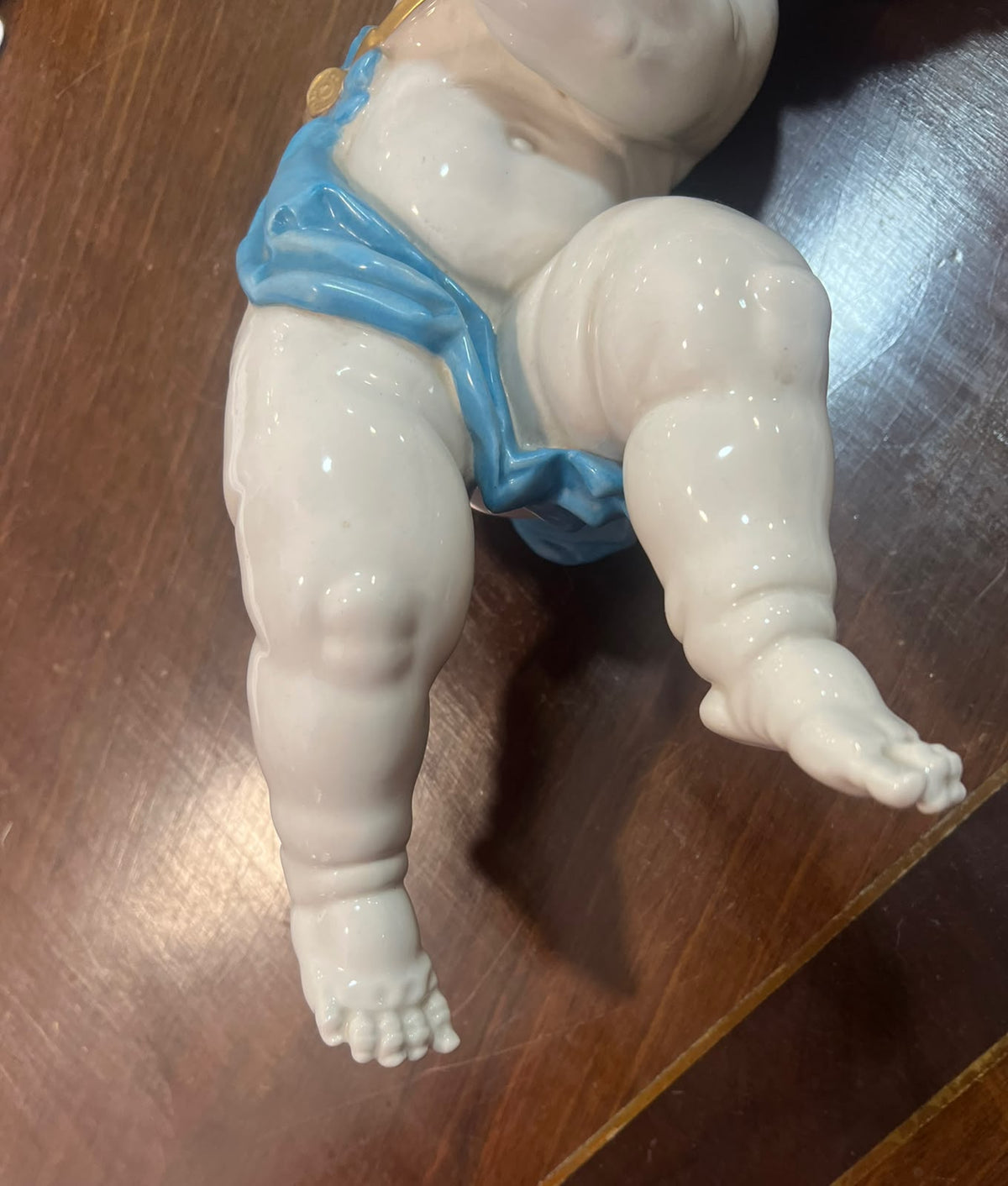 Anjo / Querubim de Parede em Porcelana Algora Pintado à Mão