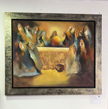 Quadro Óleo sobre Tela "A Última Ceia Sagrada" de Mário Portugal (2007)