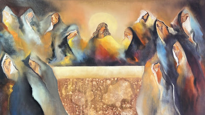 Quadro Óleo sobre Tela "A Última Ceia Sagrada" de Mário Portugal (2007)
