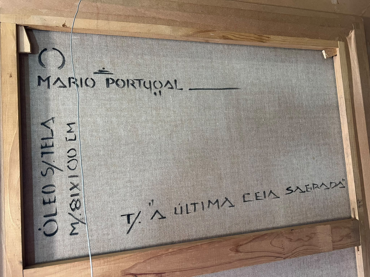 Quadro Óleo sobre Tela "A Última Ceia Sagrada" de Mário Portugal (2007)